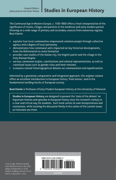 Produktbild: The Communal Age in Western Europe, c.1100-1800