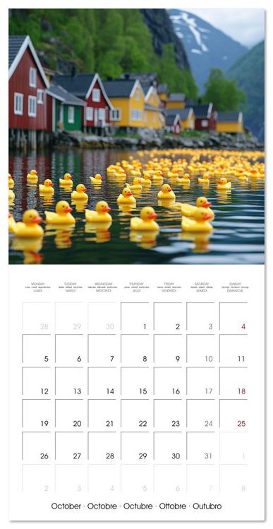 Produktbild: Yellow Travelers (Wall Calendar 2026 12 &times; 12 Inch) CALVENDO 12 Month Wall Calendar