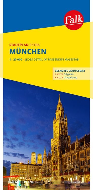 Produktbild: Falk Stadtplan Extra München 1:20.000