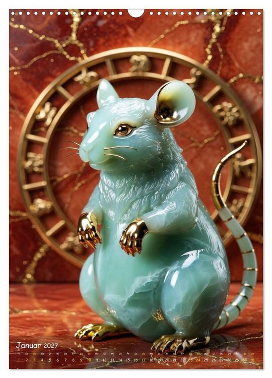 Produktbild: ZODIAK JADE IMPERIAL (Wandkalender 2027 DIN A3 hoch), CALVENDO Monatskalender