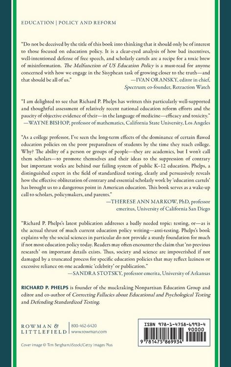 Produktbild: Malfunction of US Education Policy
