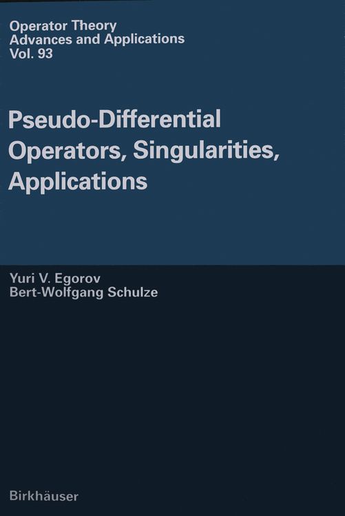 Produktbild: Pseudo-Differential Operators, Singularities, Applications