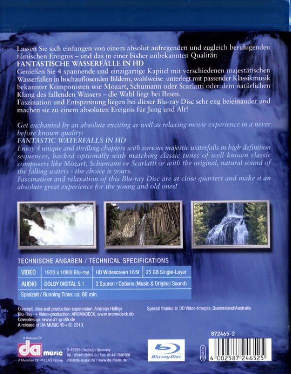 Produktbild: Fantastische Wasserf&auml;lle in HD