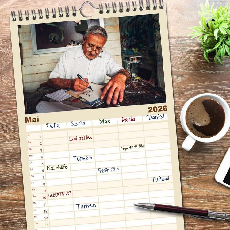 Produktbild: Familienplaner 2026 - Irak - Zwischen Stolz und Ver&auml;nderung mit 5 Spalten (Wandkalender, 21 x 45 cm) CALVENDO