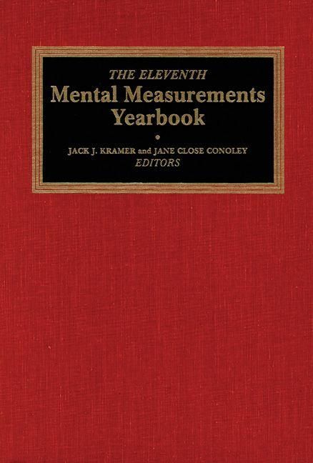 Produktbild: 11th Mental Measurements Yearbook