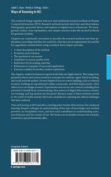 Produktbild: Ways of Knowing in HCI