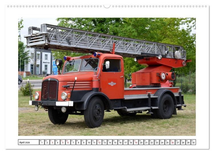 Produktbild: Einsatzfahrzeuge der DDR (hochwertiger Premium Wandkalender 2026 DIN A2 quer), Kunstdruck in Hochglanz