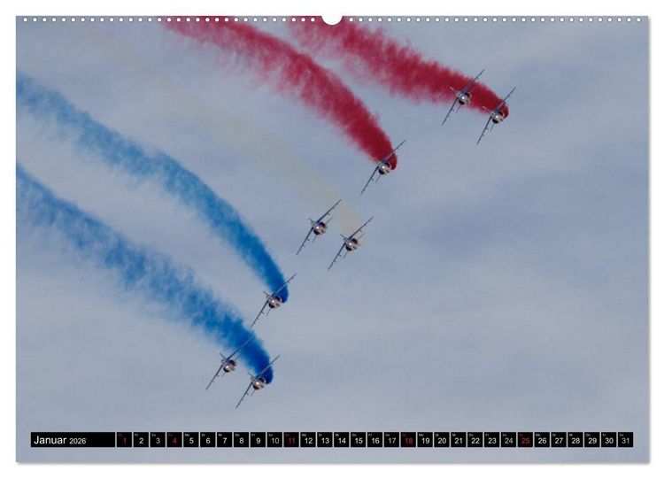 Produktbild: Augenblicke in der Luft: Patrouille de France (Wandkalender 2026 DIN A2 quer), CALVENDO Monatskalender