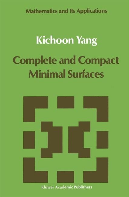 Produktbild: Complete and Compact Minimal Surfaces