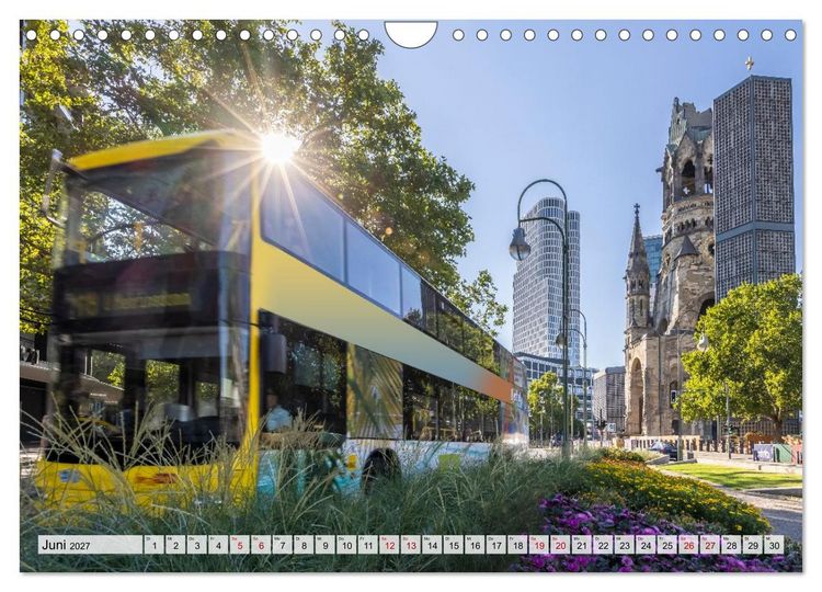 Produktbild: Berlin - Faszination bei Tag und Nacht (Wandkalender 2027 DIN A4 quer), CALVENDO Monatskalender