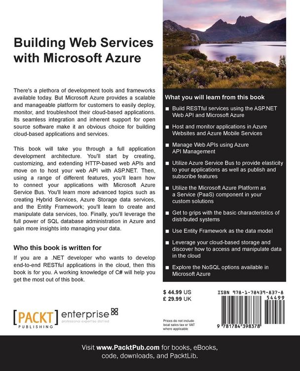 Produktbild: Building Web Services with Microsoft Azure