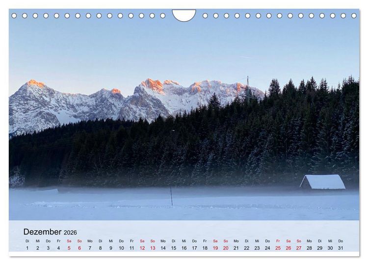 Produktbild: Alpenauszeit - Sch&ouml;ne Orte der Alpen (Wandkalender 2026 DIN A4 quer), CALVENDO Monatskalender