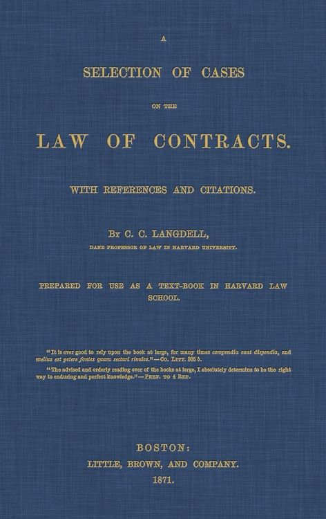 Produktbild: A Selection of Cases on the Law of Contracts with References and Citations