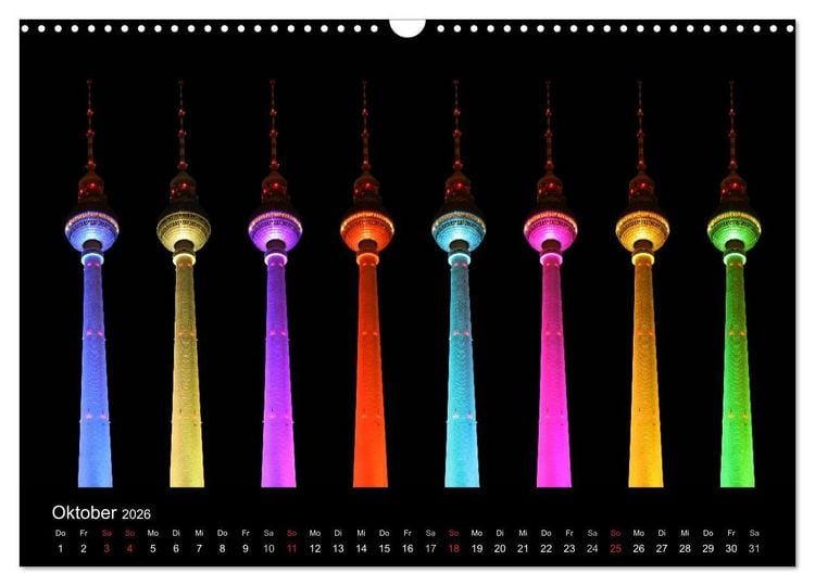 Produktbild: Colours of Berlin (Wandkalender 2026 DIN A3 quer), CALVENDO Monatskalender