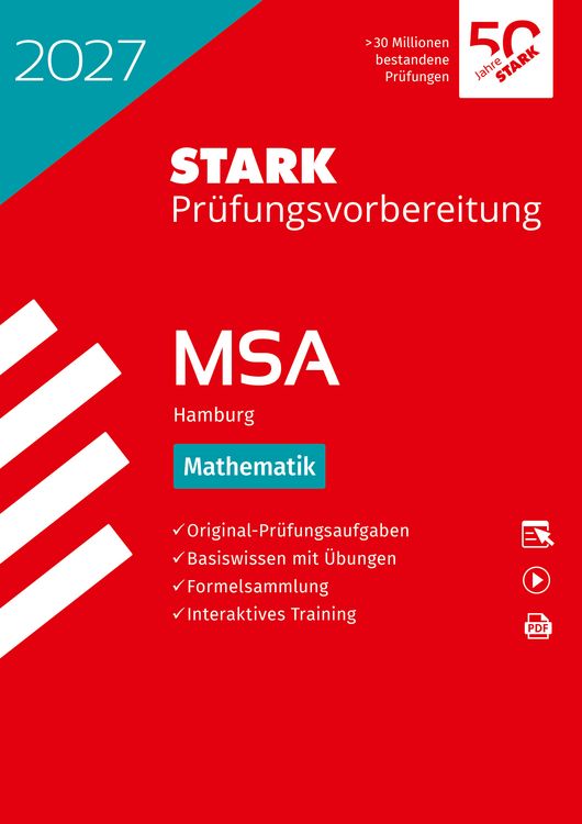 Produktbild: STARK Mathematik - MSA 2027 Hamburg - Pr&uuml;fungsvorbereitung
