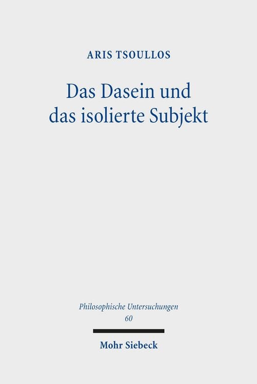 Produktbild: Das Dasein und das isolierte Subjekt