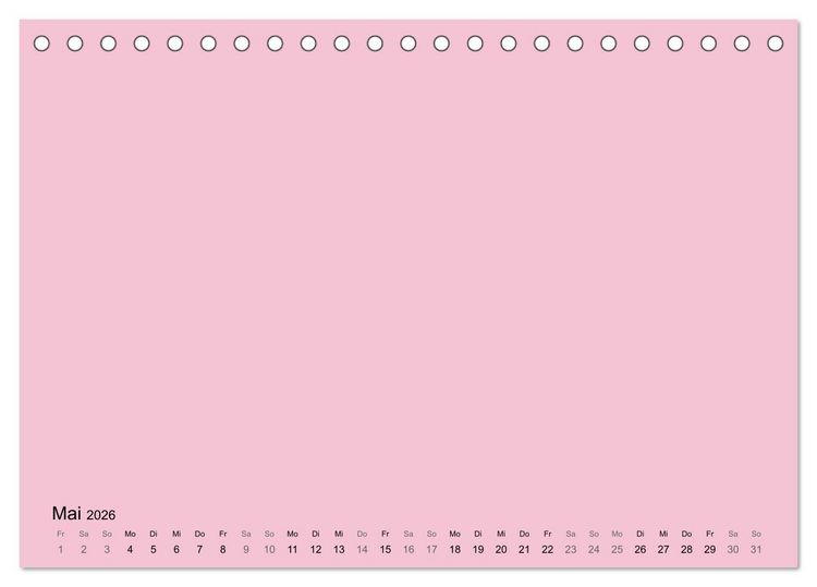 Produktbild: DIY Bastel-Kalender -Warme Pastell Farben- Zum Selbstgestalten (Tischkalender 2026 DIN A5 quer), CALVENDO Monatskalender