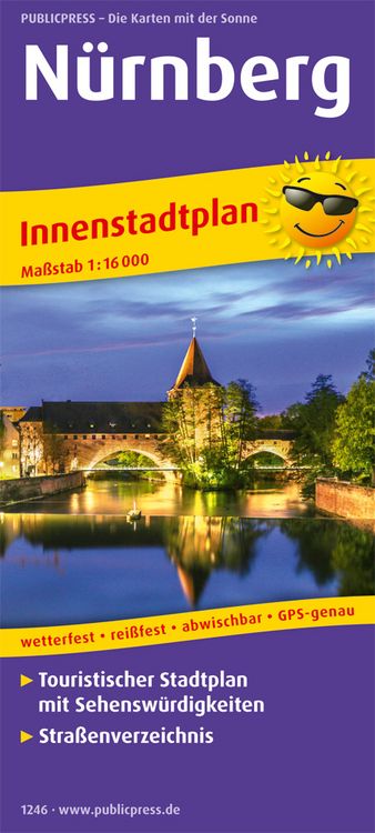 Produktbild: N&uuml;rnberg. Innenstadtplan 1:16 000