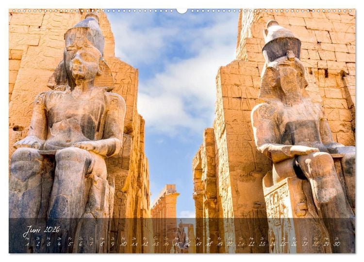 Produktbild: Faszination &Auml;gypten: Kairo - Luxor - Abu Simbel (Wandkalender 2026 DIN A2 quer), CALVENDO Monatskalender