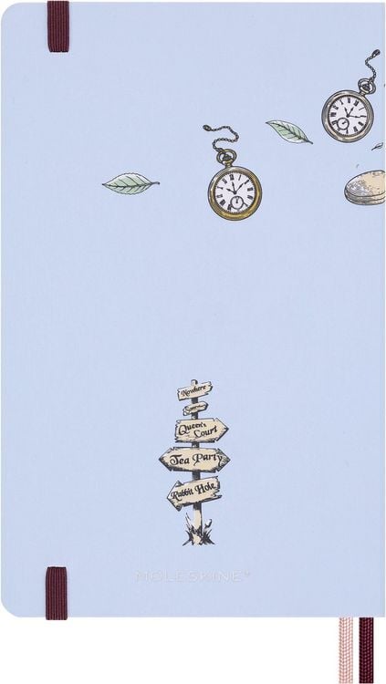 Produktbild: Moleskine Alice im Wunderland 12 Monate Tageskalender 2027, L/A5, 1 Tag = 1 Seite, fester Einband