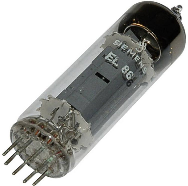 Produktbild: BTB Vertrieb EL 86 = 6 CW 5 Elektronenr&ouml;hre Endpentode 170 V 70 mA Polzahl: 9 Sockel: Noval Inhalt 1 St.