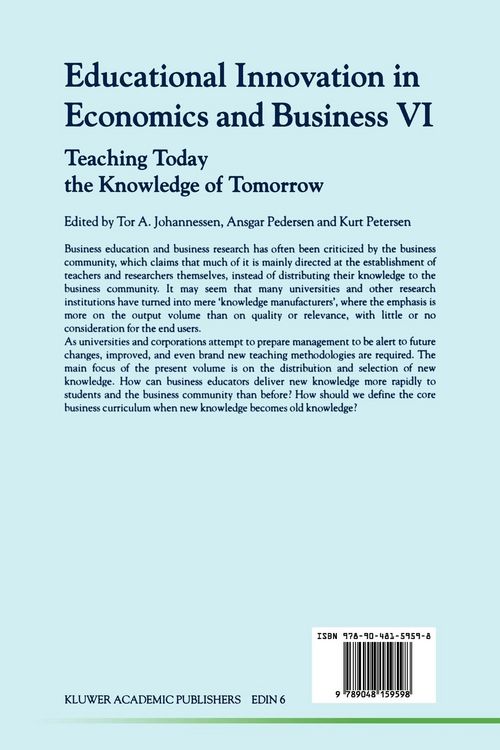 Produktbild: Educational Innovation in Economics and Business VI