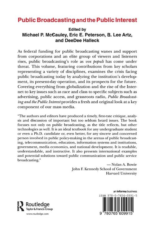 Produktbild: Public Broadcasting and the Public Interest