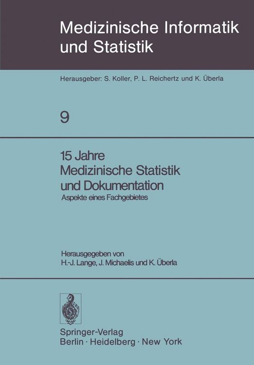 Produktbild: 15 Jahre Medizinische Statistik und Dokumentation