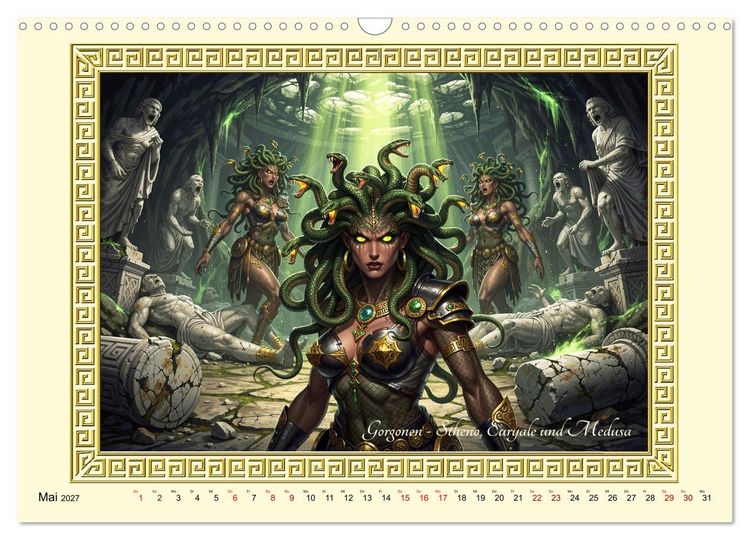 Produktbild: Ungeheuer der griechischen Mythologie (Wandkalender 2027 DIN A3 quer), CALVENDO Monatskalender