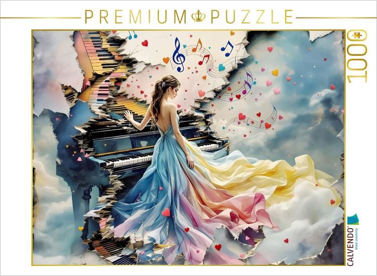 Produktbild: CALVENDO Puzzle Notenspiel | 1000 Teile Lege-Gr&ouml;&szlig;e 64x48cm Foto-Puzzle f&uuml;r gl&uuml;ckliche Stunden