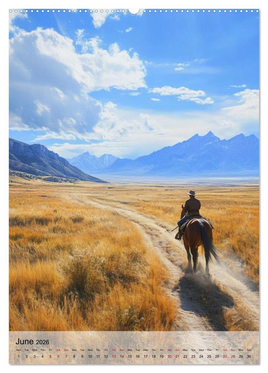 Produktbild: Saddle and Soul (High Quality Premium Wall Calendar 2026 DIN A2 portrait),CALVENDO 12 Month Wall Calendar
