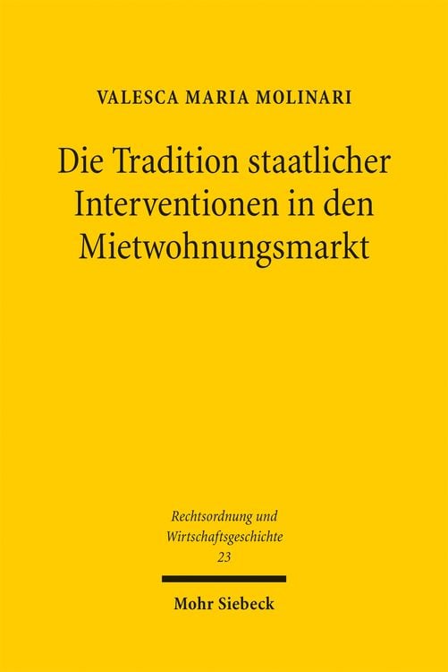 Produktbild: Molinari, V: Tradition staatlicher Interventionen in den Mie