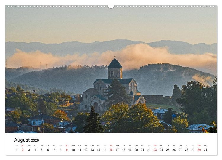 Produktbild: Eine Reise durch Georgien (hochwertiger Premium Wandkalender 2026 DIN A2 quer), Kunstdruck in Hochglanz