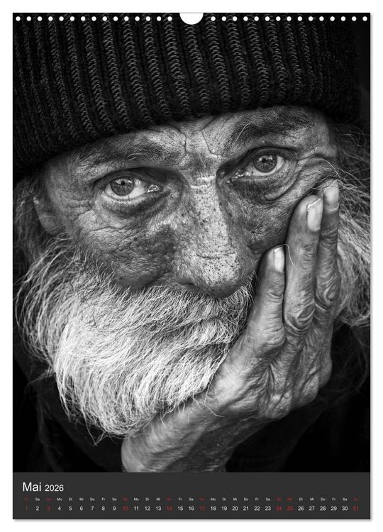 Produktbild: Obdachlos. Die Gesichter der Armut (Wandkalender 2026 DIN A3 hoch), CALVENDO Monatskalender