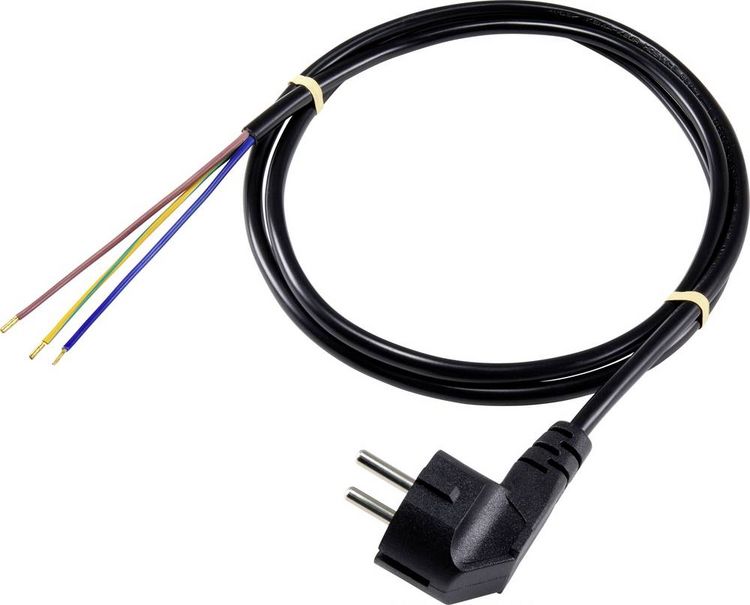Produktbild: Sygonix SY-5043474 Strom Anschlusskabel Schwarz 3.00m