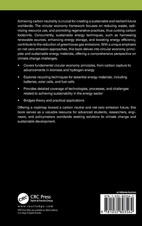 Produktbild: Circular Economy and Sustainable Energy Materials