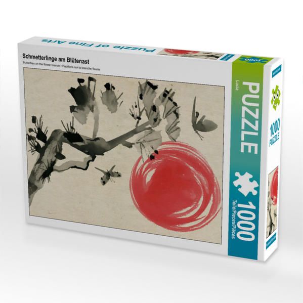 Produktbild: CALVENDO Puzzle Schmetterlinge am Bl&uuml;tenast | 1000 Teile Lege-Gr&ouml;&szlig;e 64x48cm Foto-Puzzle f&uuml;r gl&uuml;ckliche Stunden