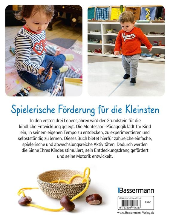 Produktbild: Montessori f&uuml;r die Kleinsten von der Geburt bis 3 Jahre. 70 abwechslungsreiche Aktivit&auml;ten zum Entdecken und Lernen