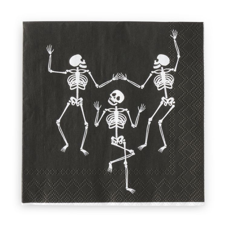 Produktbild: Serviette "Dancing Bones" 25x25cm