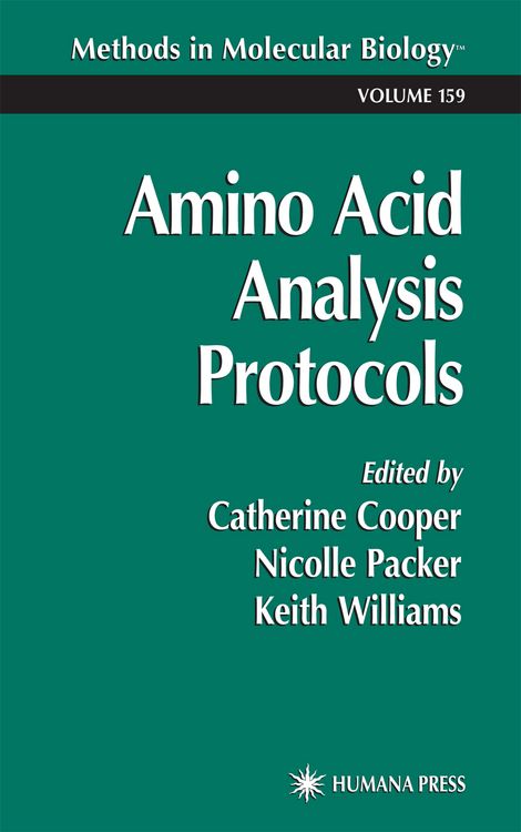 Produktbild: Amino Acid Analysis Protocols