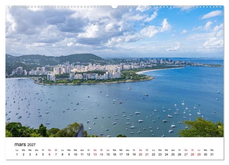 Produktbild: RIO DE JANEIRO Contrastes. Couleurs. Lumi&egrave;re. (Calendrier mural 2027 DIN A2 vertical), CALVENDO calendrier mensuel