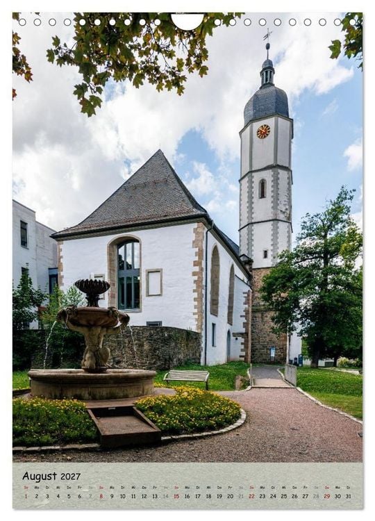 Produktbild: Neustadt an der Orla (Wandkalender 2027 DIN A4 hoch), CALVENDO Monatskalender