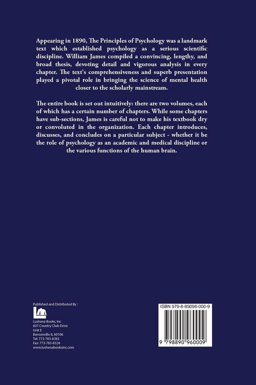Produktbild: The Principles of Psychology Volume 1 of 2