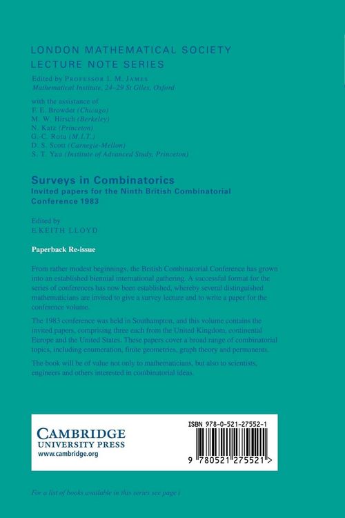 Produktbild: Surveys in Combinatorics