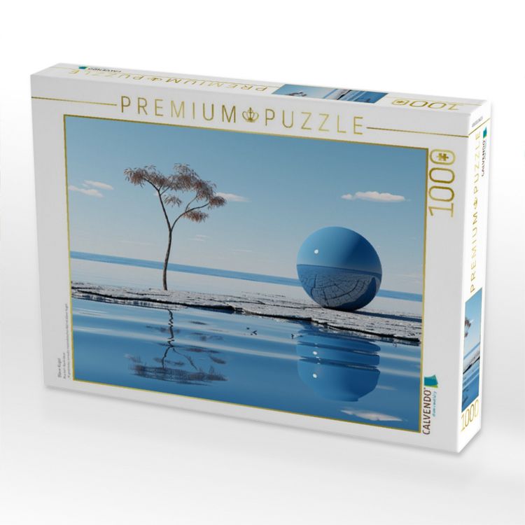 Produktbild: CALVENDO Puzzle Blaue Kugel | 1000 Teile Lege-Gr&ouml;&szlig;e 64x48cm Foto-Puzzle f&uuml;r gl&uuml;ckliche Stunden