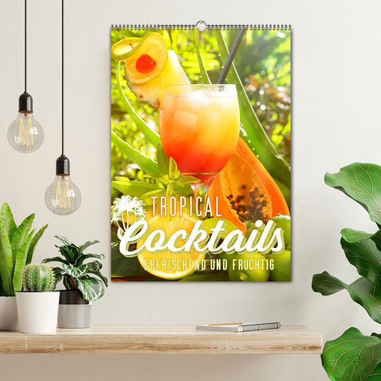 Produktbild: Tropical Cocktails - Erfrischend und fruchtig (Wandkalender 2026 DIN A2 hoch), CALVENDO Monatskalender