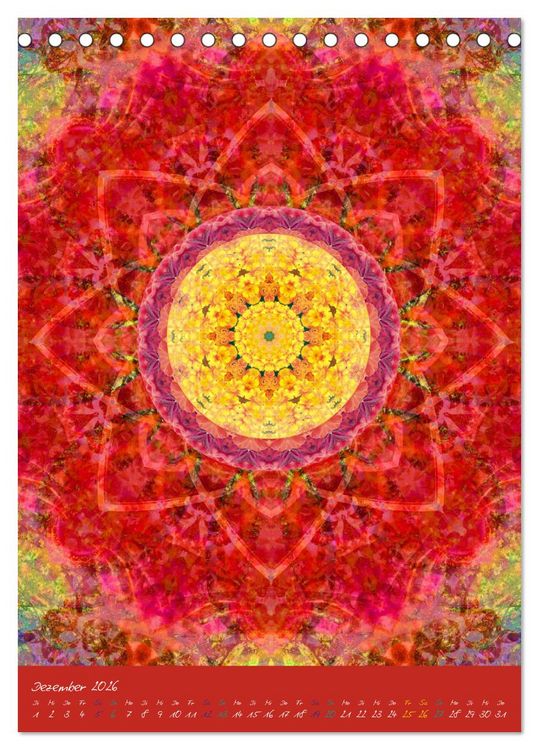 Produktbild: MANDALAS der Natur (Tischkalender 2026 DIN A5 hoch), CALVENDO Monatskalender