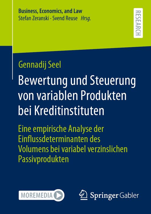 Produktbild: Bewertung und Steuerung von variablen Produkten bei Kreditinstituten
