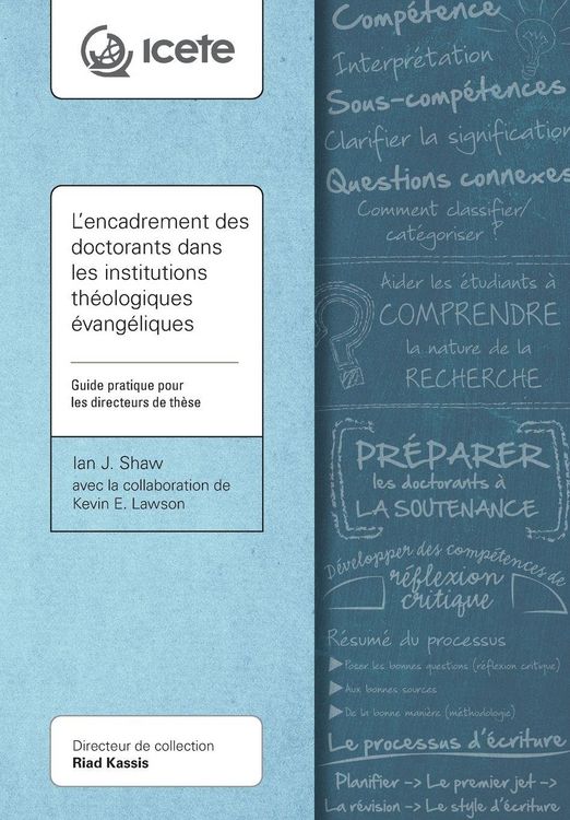 Produktbild: L'encadrement des doctorants dans les institutions th&eacute;ologiques &eacute;vang&eacute;liques
