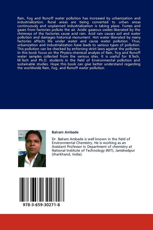 Produktbild: Physico-Chemical Assessment of Rain, Fog and Runoff water